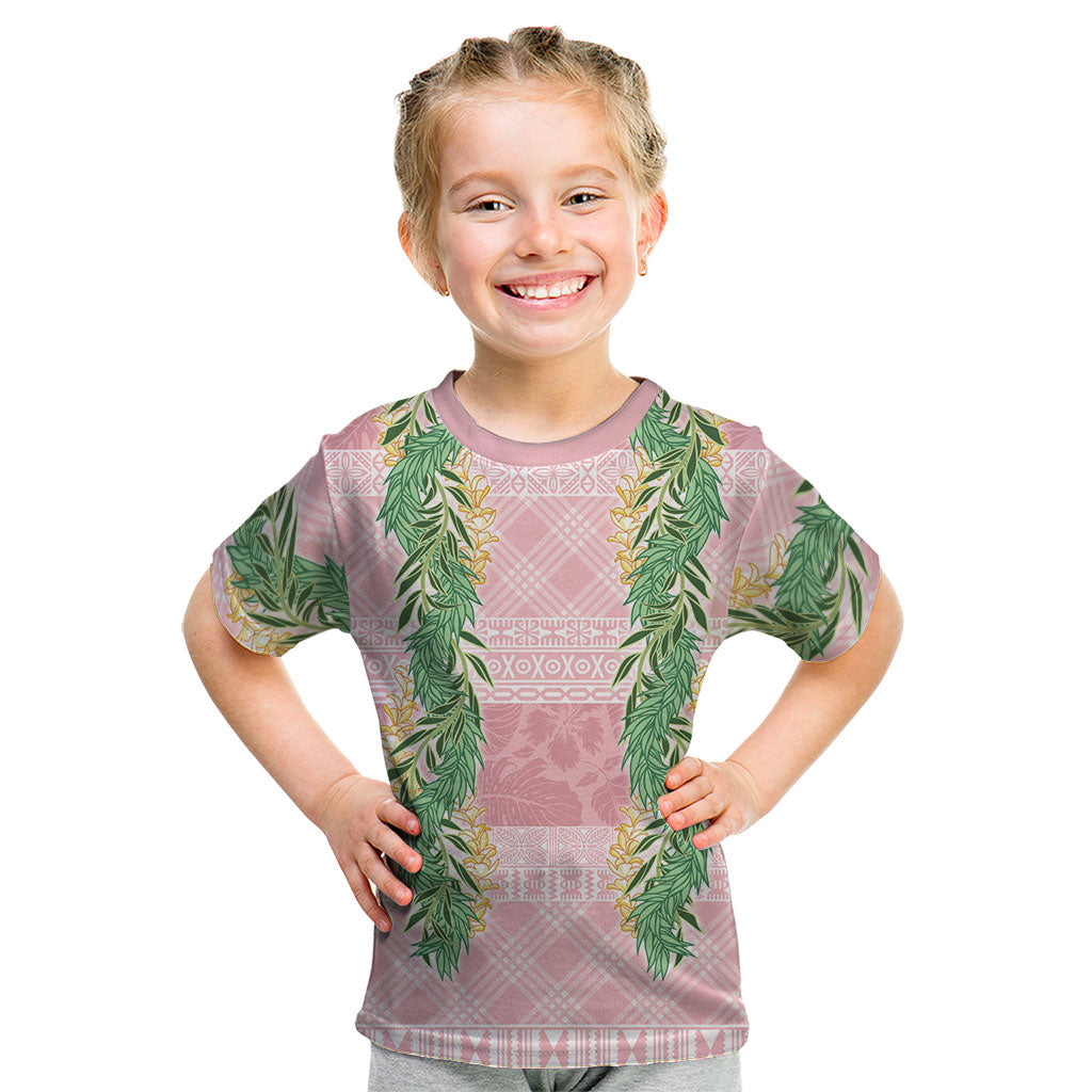 Hawai'i Paniolo Maile Twisted Lei Kid T Shirt Dusty Rose LT7 Dusty Rose - Polynesian Pride