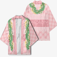 Hawai'i Paniolo Maile Twisted Lei Kimono Dusty Rose LT7 - Polynesian Pride