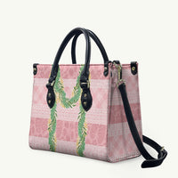 Hawai'i Paniolo Maile Twisted Lei Leather Bag Dusty Rose LT7 Dusty Rose - Polynesian Pride