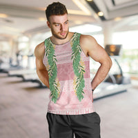 Hawai'i Paniolo Maile Twisted Lei Men Tank Top Dusty Rose LT7 Dusty Rose - Polynesian Pride