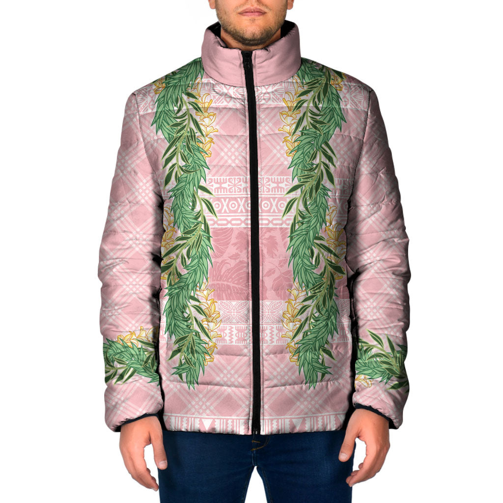 Hawai'i Paniolo Maile Twisted Lei Padded Jacket Dusty Rose LT7 Men Dusty Rose - Polynesian Pride