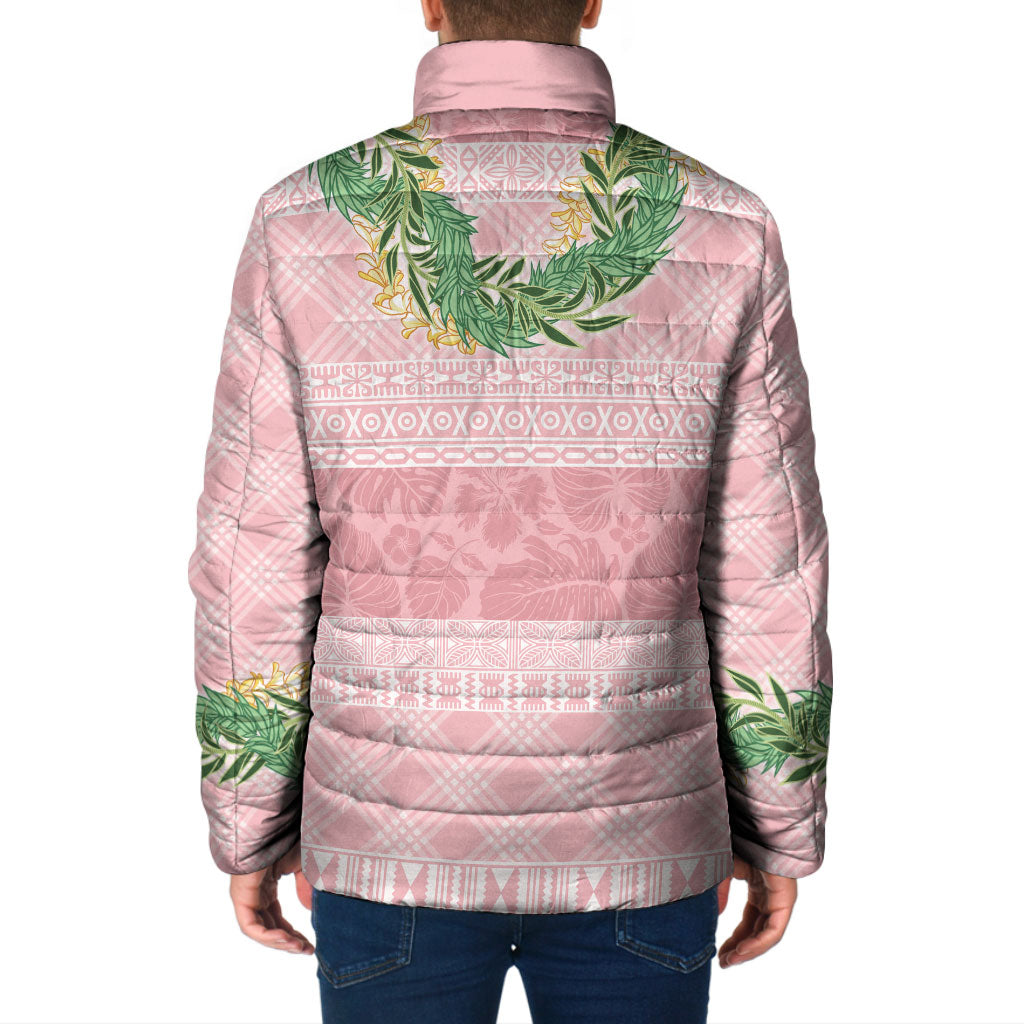 Hawai'i Paniolo Maile Twisted Lei Padded Jacket Dusty Rose LT7 - Polynesian Pride