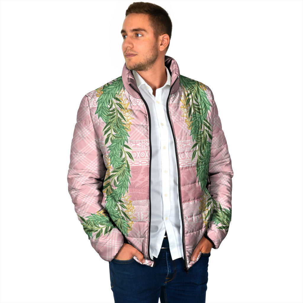 Hawai'i Paniolo Maile Twisted Lei Padded Jacket Dusty Rose LT7 - Polynesian Pride