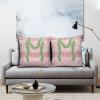 Hawai'i Paniolo Maile Twisted Lei Pillow Cover Dusty Rose LT7 - Polynesian Pride