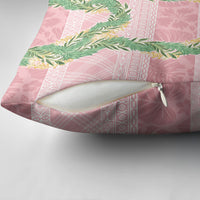 Hawai'i Paniolo Maile Twisted Lei Pillow Cover Dusty Rose LT7 - Polynesian Pride