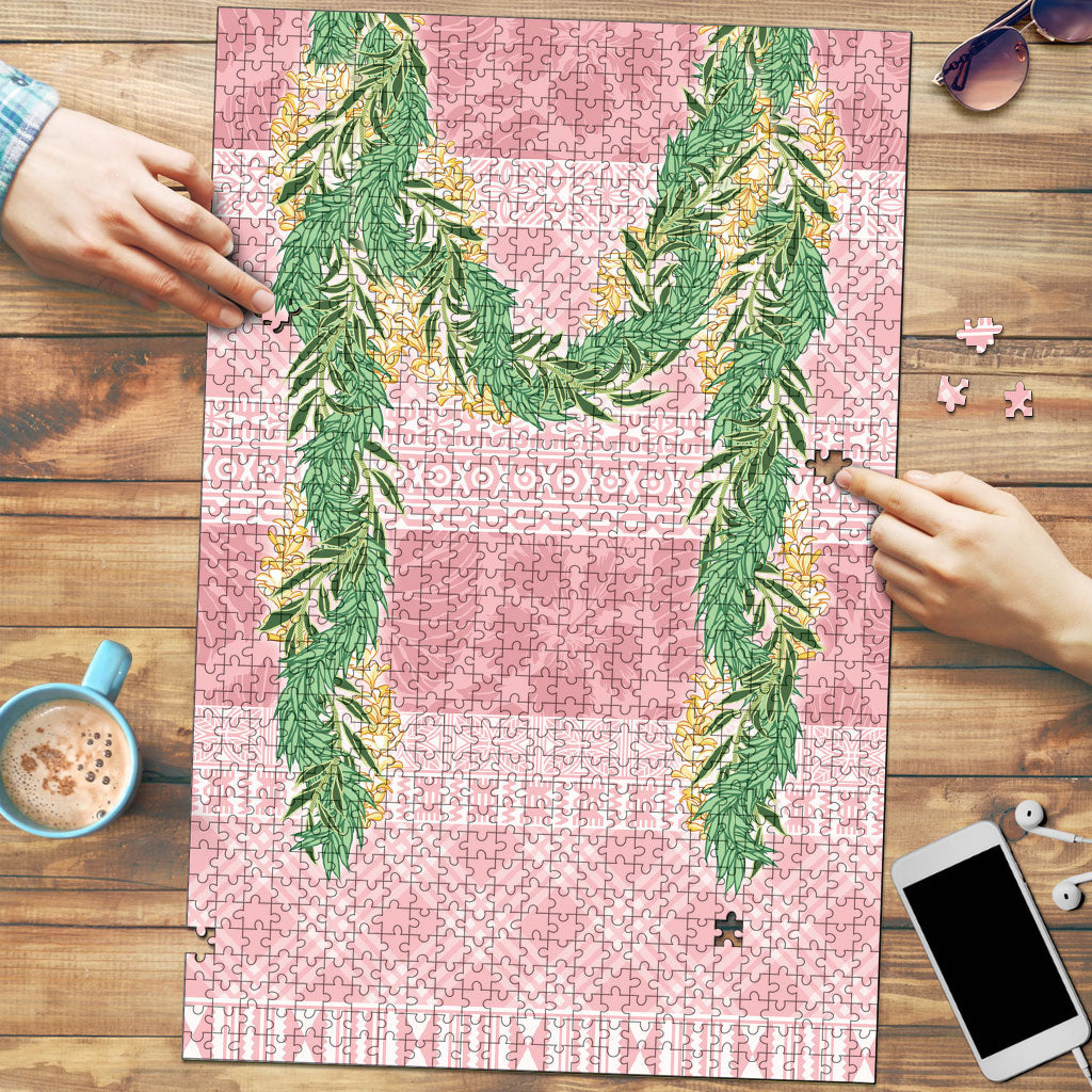 Hawai'i Paniolo Maile Twisted Lei Puzzle Dusty Rose LT7 Dusty Rose - Polynesian Pride