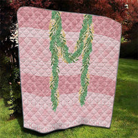 Hawai'i Paniolo Maile Twisted Lei Quilt Dusty Rose LT7 - Polynesian Pride