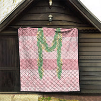 Hawai'i Paniolo Maile Twisted Lei Quilt Dusty Rose LT7 - Polynesian Pride