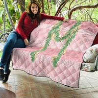 Hawai'i Paniolo Maile Twisted Lei Quilt Dusty Rose LT7 - Polynesian Pride