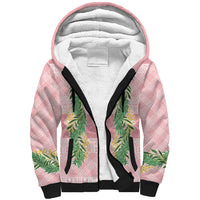 Hawai'i Paniolo Maile Twisted Lei Sherpa Hoodie Dusty Rose LT7 Unisex Dusty Rose - Polynesian Pride