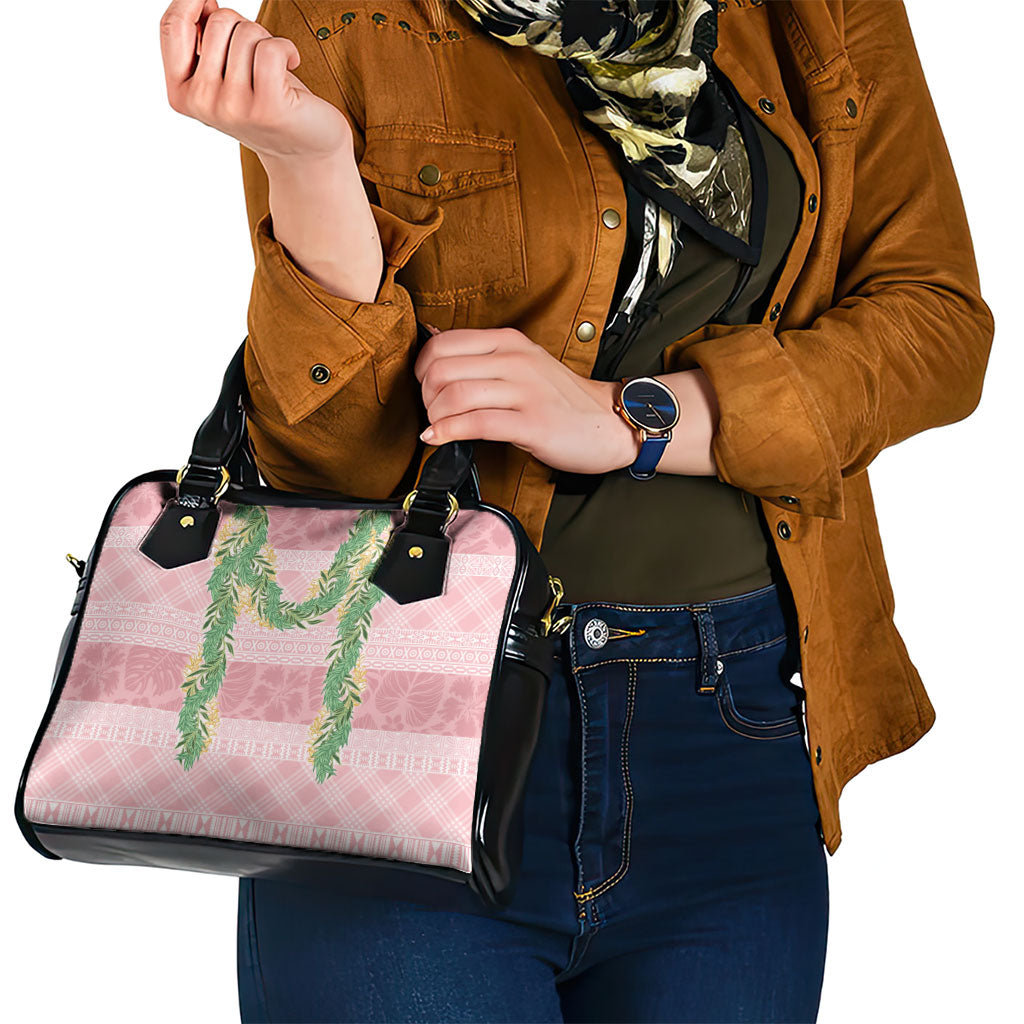 Hawai'i Paniolo Maile Twisted Lei Shoulder Handbag Dusty Rose LT7 - Polynesian Pride