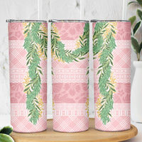 Hawai'i Paniolo Maile Twisted Lei Skinny Tumbler Dusty Rose LT7 - Polynesian Pride