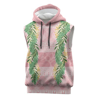 Hawai'i Paniolo Maile Twisted Lei Sleeveless Hoodie Dusty Rose LT7 Dusty Rose - Polynesian Pride