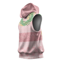 Hawai'i Paniolo Maile Twisted Lei Sleeveless Hoodie Dusty Rose LT7 - Polynesian Pride