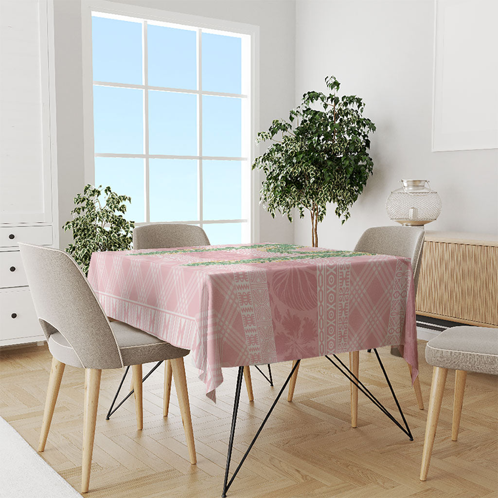 Hawai'i Paniolo Maile Twisted Lei Tablecloth Dusty Rose LT7 - Polynesian Pride