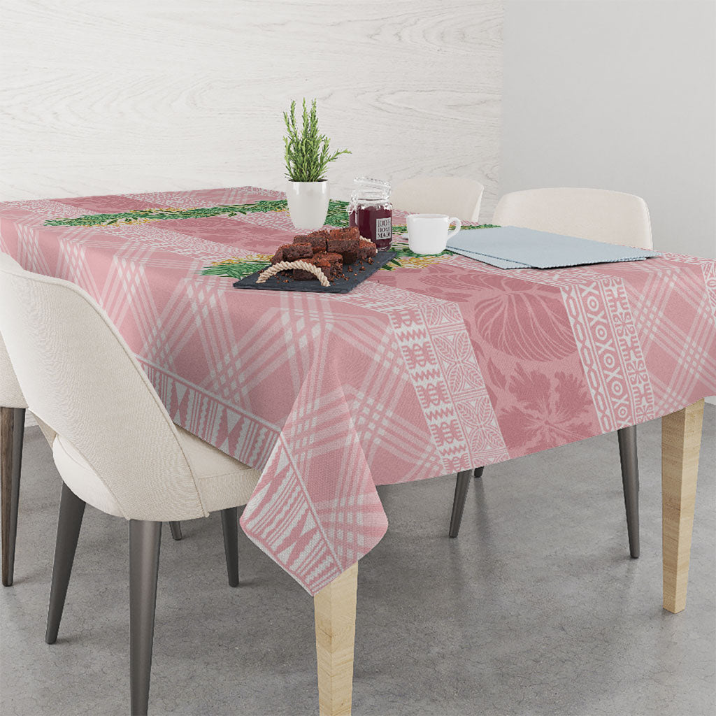 Hawai'i Paniolo Maile Twisted Lei Tablecloth Dusty Rose LT7 - Polynesian Pride