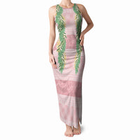 Hawai'i Paniolo Maile Twisted Lei Tank Maxi Dress Dusty Rose LT7 Women Dusty Rose - Polynesian Pride