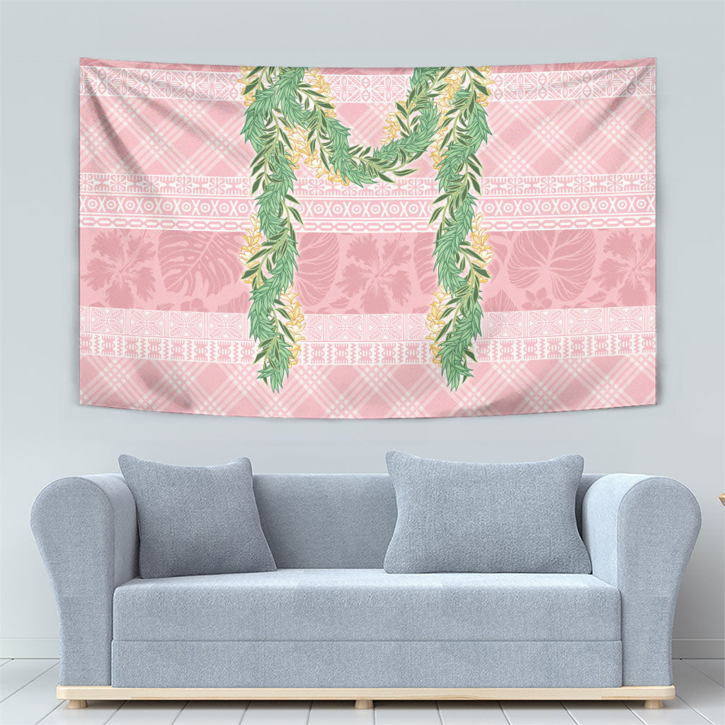 Hawai'i Paniolo Maile Twisted Lei Tapestry Dusty Rose LT7 - Polynesian Pride