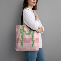 Hawai'i Paniolo Maile Twisted Lei Tote Bag Dusty Rose LT7 - Polynesian Pride