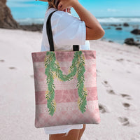 Hawai'i Paniolo Maile Twisted Lei Tote Bag Dusty Rose LT7 - Polynesian Pride