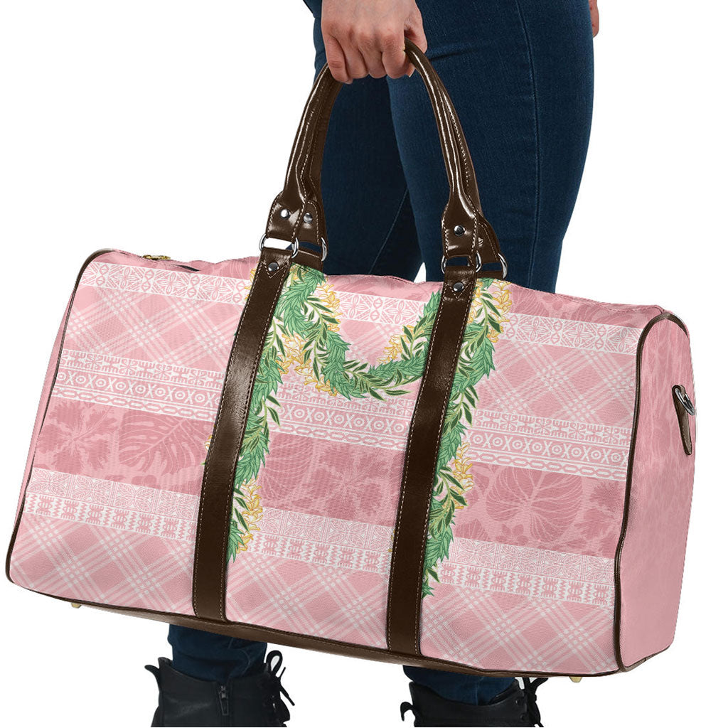Hawai'i Paniolo Maile Twisted Lei Travel Bag Dusty Rose LT7 - Polynesian Pride