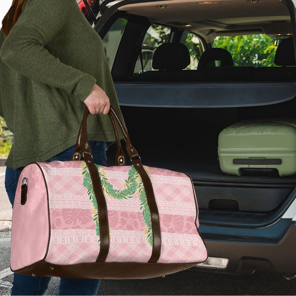 Hawai'i Paniolo Maile Twisted Lei Travel Bag Dusty Rose LT7 - Polynesian Pride