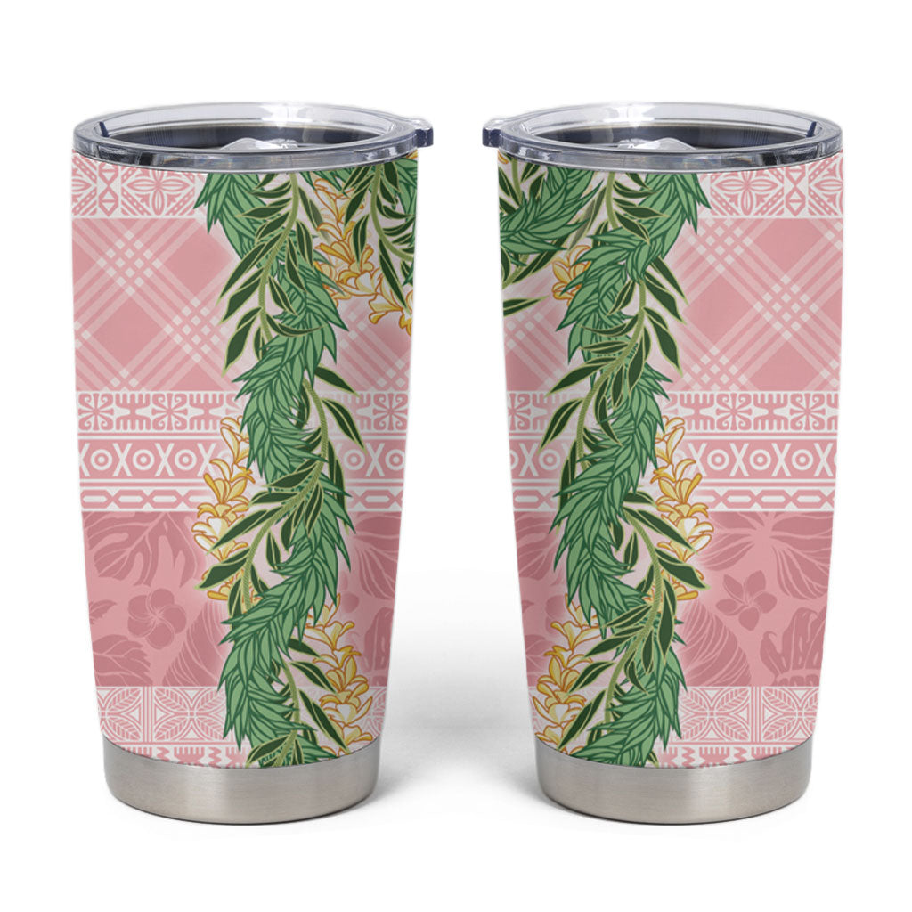 Hawai'i Paniolo Maile Twisted Lei Tumbler Cup Dusty Rose