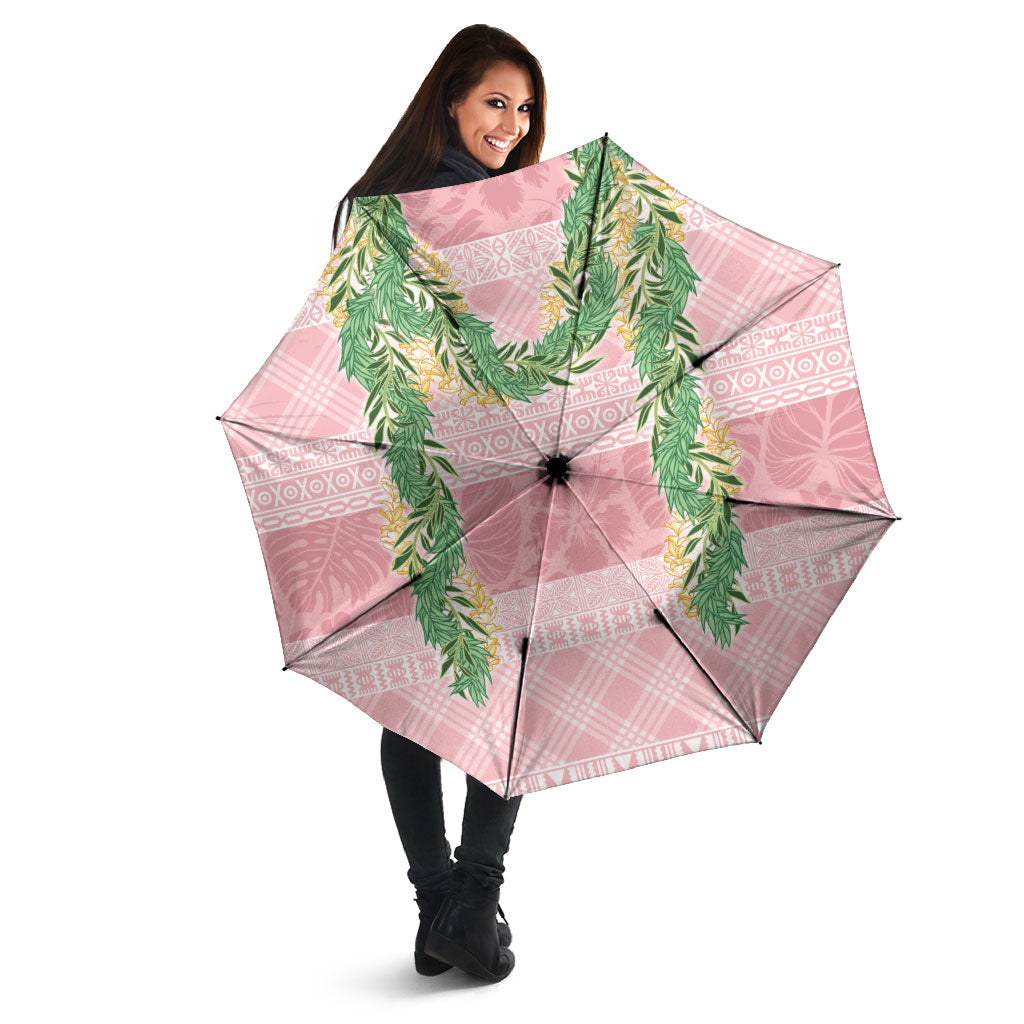 Hawai'i Paniolo Maile Twisted Lei Umbrella Dusty Rose LT7 - Polynesian Pride