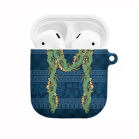 Hawai'i Paniolo Maile Twisted Lei AirPods Case Cobalt Blue LT7 Cobalt Blue - Polynesian Pride