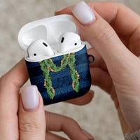 Hawai'i Paniolo Maile Twisted Lei AirPods Case Cobalt Blue LT7 - Polynesian Pride
