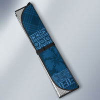 Hawai'i Paniolo Maile Twisted Lei Auto Sun Shade Cobalt Blue LT7 - Polynesian Pride