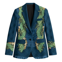 Hawai'i Paniolo Maile Twisted Lei Blazer Cobalt Blue LT7 Unisex Cobalt Blue - Polynesian Pride