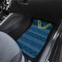 Hawai'i Paniolo Maile Twisted Lei Car Mats Cobalt Blue LT7 - Polynesian Pride