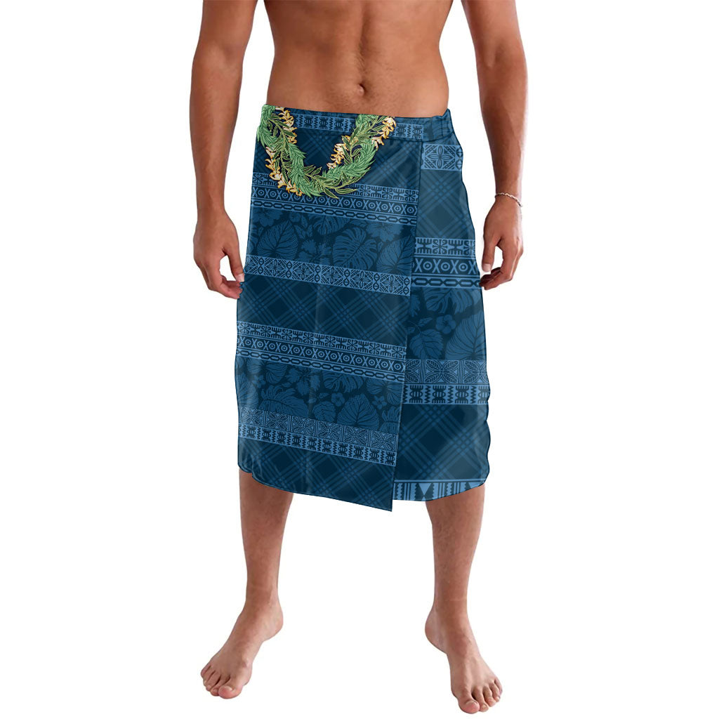 Hawai'i Paniolo Maile Twisted Lei Lavalava Cobalt Blue LT7 Cobalt Blue - Polynesian Pride
