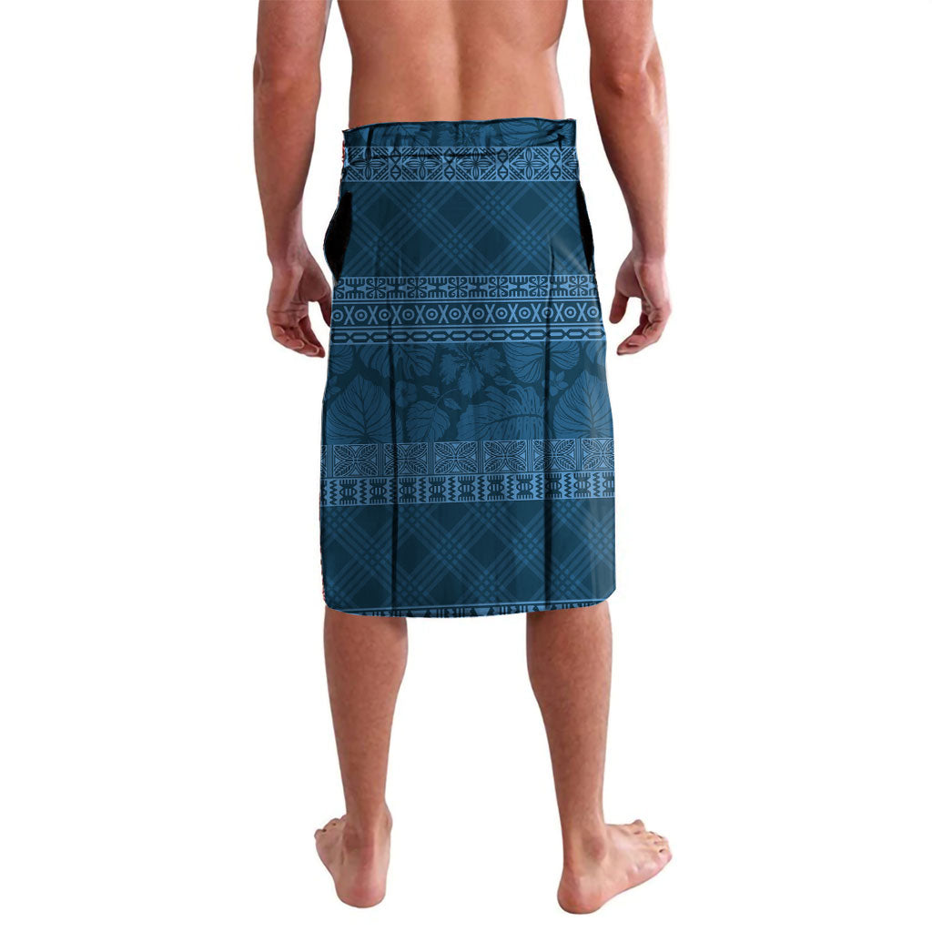 Hawai'i Paniolo Maile Twisted Lei Lavalava Cobalt Blue LT7 - Polynesian Pride