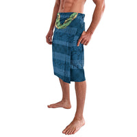 Hawai'i Paniolo Maile Twisted Lei Lavalava Cobalt Blue LT7 - Polynesian Pride