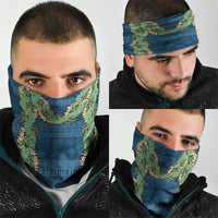 Hawai'i Paniolo Maile Twisted Lei Neck Gaiter Cobalt Blue LT7 - Polynesian Pride