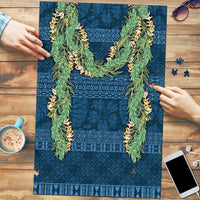 Hawai'i Paniolo Maile Twisted Lei Puzzle Cobalt Blue LT7 Cobalt Blue - Polynesian Pride