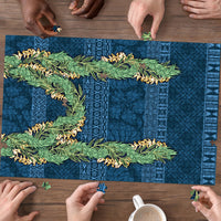 Hawai'i Paniolo Maile Twisted Lei Puzzle Cobalt Blue LT7 - Polynesian Pride