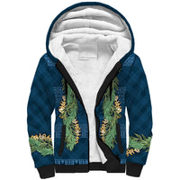 Hawai'i Paniolo Maile Twisted Lei Sherpa Hoodie Cobalt Blue LT7 Unisex Cobalt Blue - Polynesian Pride