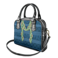 Hawai'i Paniolo Maile Twisted Lei Shoulder Handbag Cobalt Blue LT7 - Polynesian Pride