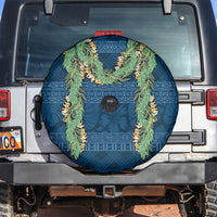 Hawai'i Paniolo Maile Twisted Lei Spare Tire Cover Cobalt Blue LT7 Cobalt Blue - Polynesian Pride