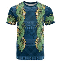 Hawai'i Paniolo Maile Twisted Lei T Shirt Cobalt Blue LT7 Cobalt Blue - Polynesian Pride