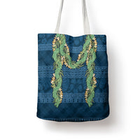 Hawai'i Paniolo Maile Twisted Lei Tote Bag Cobalt Blue LT7 - Polynesian Pride