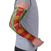 Hawai'i Paniolo Maile Twisted Lei Arm Sleeves Hilo Royal Red LT7 - Polynesian Pride