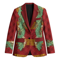 Hawai'i Paniolo Maile Twisted Lei Blazer Hilo Royal Red LT7 Unisex Red - Polynesian Pride