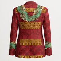 Hawai'i Paniolo Maile Twisted Lei Blazer Hilo Royal Red LT7 - Polynesian Pride