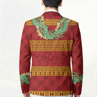 Hawai'i Paniolo Maile Twisted Lei Blazer Hilo Royal Red LT7 - Polynesian Pride