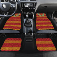 Hawai'i Paniolo Maile Twisted Lei Car Mats Hilo Royal Red LT7 Set 4pcs Red - Polynesian Pride