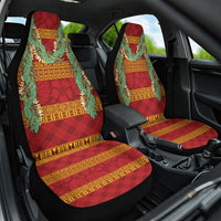 Hawai'i Paniolo Maile Twisted Lei Car Seat Cover Hilo Royal Red LT7 One Size Red - Polynesian Pride